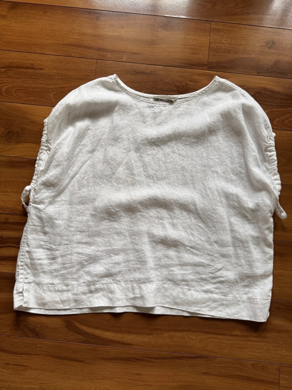 Everlane White Linen Blouse L
